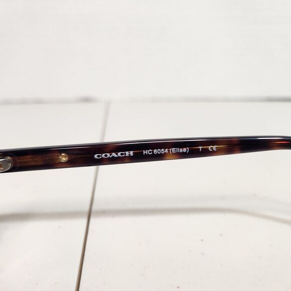 COACH NEW YORK “ELISE” HC6054 5001 Dark Tortoise 50-16-135 Eyeglasses Frames - Picture 8 of 14